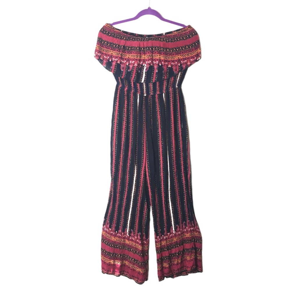 Free People Simone Flounce Boho Strapless Jumpsuit - Picture 6 of 15
